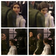 Defeated, the princess answers him. LEIA: "Dantooine. They're on Dantooine.” She bows her head over betraying the Rebellion. TARKIN: "There. You see, Lord Vader, she can be reasonable.” Tarkin moves towards Motti and gives his order. TARKIN: "Continue with the operation. You may fire when ready.” #starwars #anhwt #toyshelf